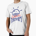 Retro Saltwater Therapy Beach Shirt - Minimalist Ocean Lover Gift Apparel by illeN-Art-World