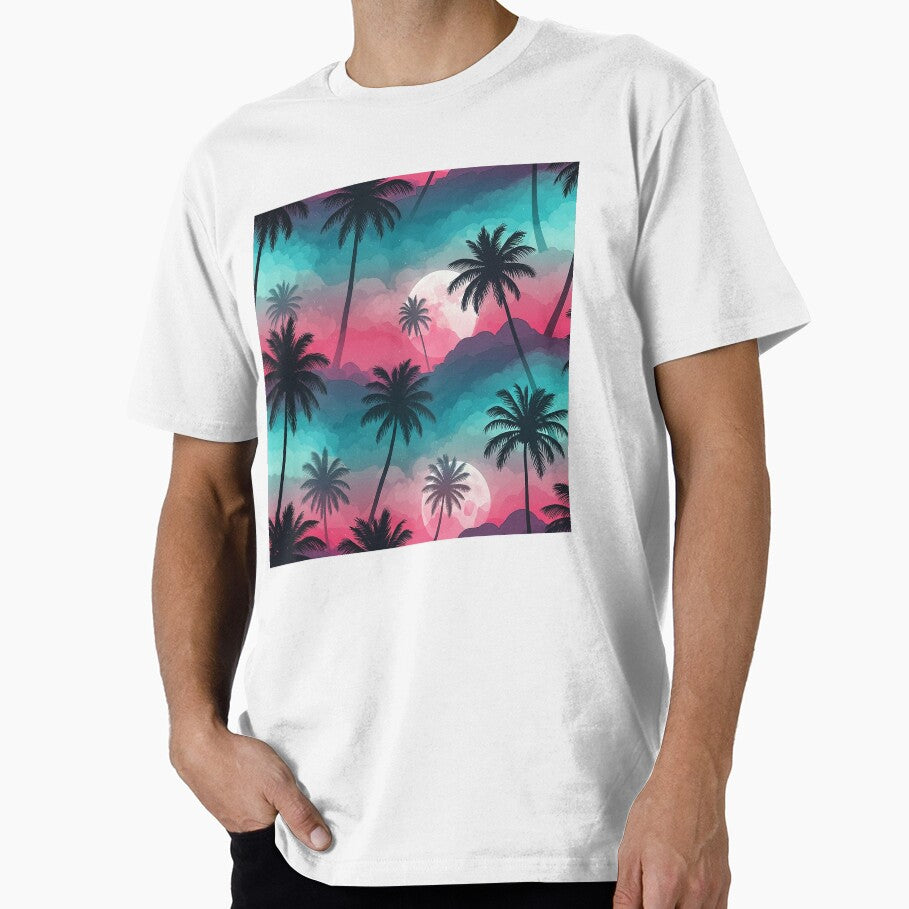 Cotton Candy Sky Palm Silhouette by Bettygooutside