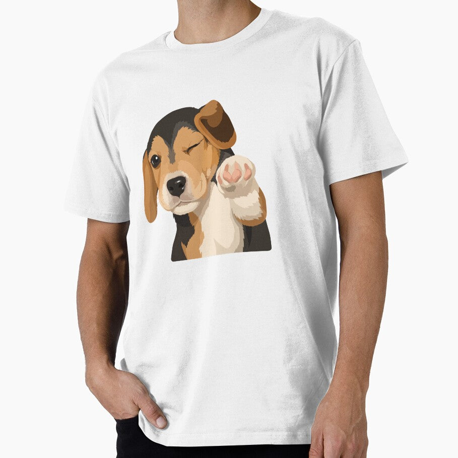 Winking Beagle Meme Illustration by PrintondemArt