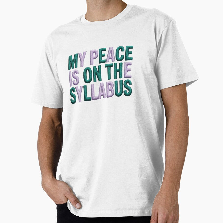 Nursing Student Peace | Syllabus 3D Puffy Embroidery Design by The Niche Lab