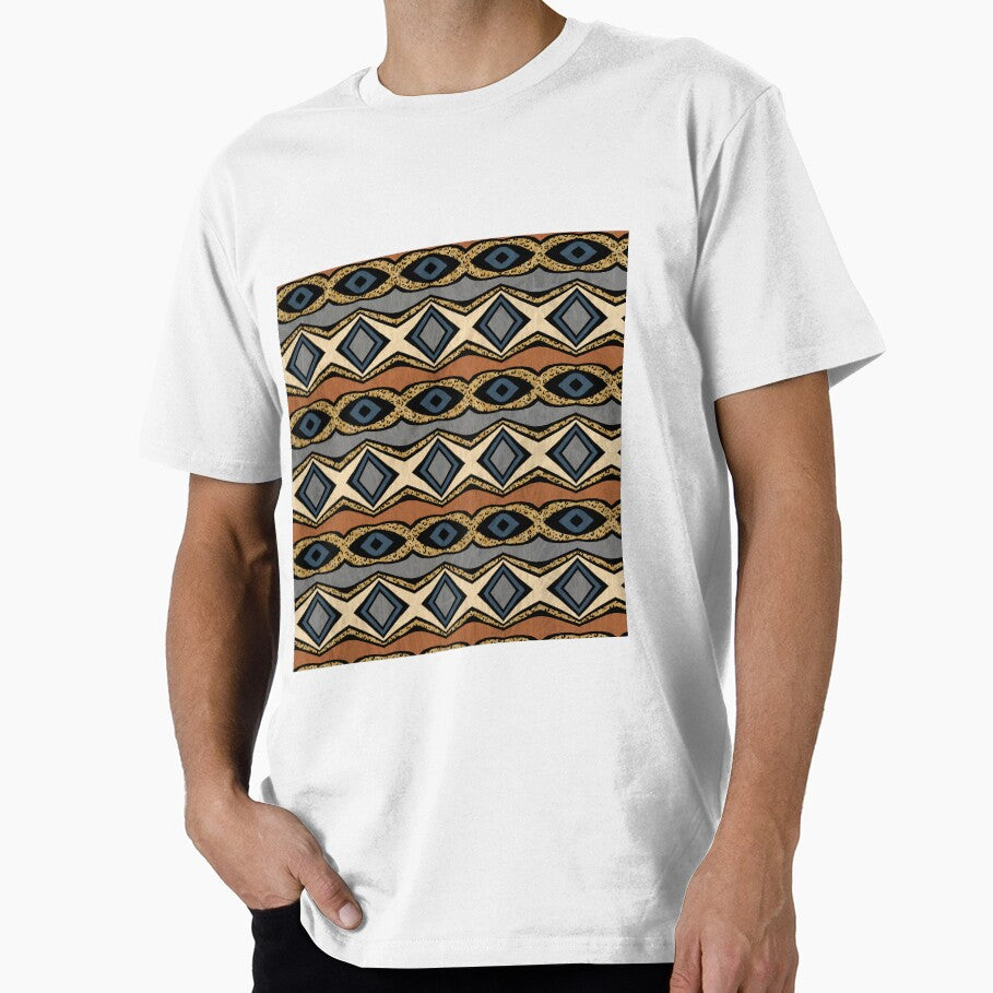 East African Leopard Accent Diamond Stripe Pattern by SandAndChi