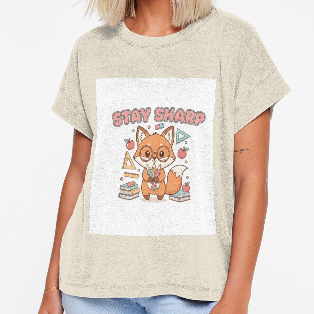 Stay Sharp – Cute Fox Teacher Design | Funny Classroom Gift for Educators by ArtiVibeAura
