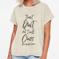 I Won't Quit but I Will Cuss the Whole Time Funny Workout Quote by TNDesignStudio