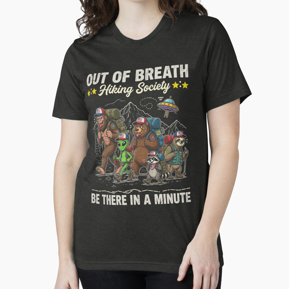 Out of Breath Hiking Society Vintage Funny Hiking by CF_VintageDesign