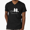 Attempted Murder Funny Crow Bird T-shirt (white text) by BirdWorksRI