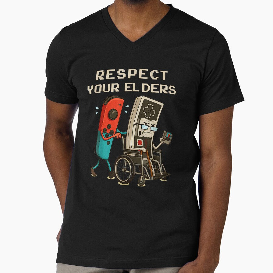 Respect Your Elders Retro Gamer Video Games Player by SeraXYZ