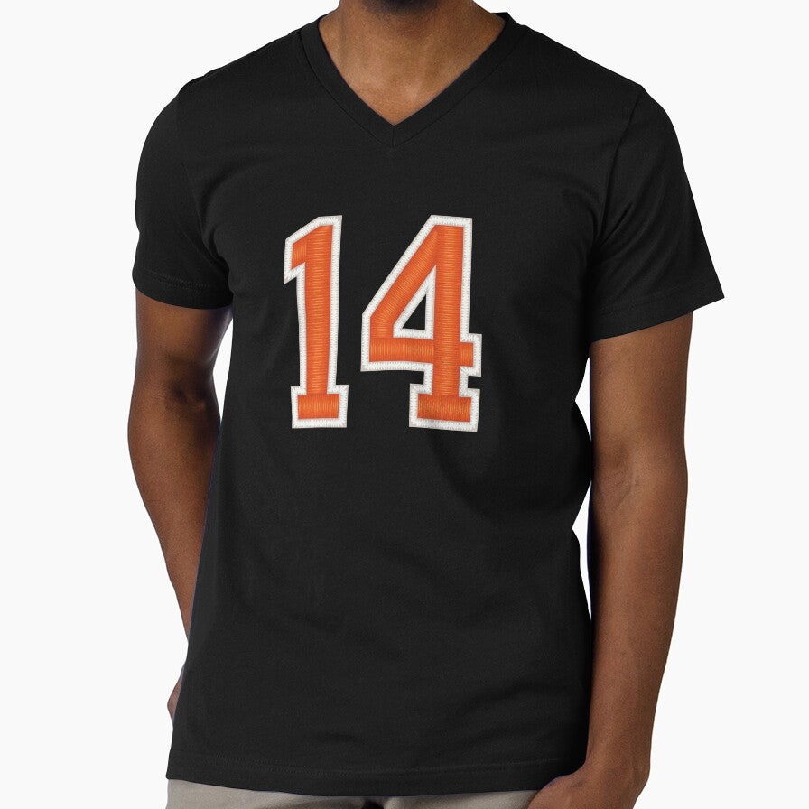 Sports Number 14 Jersey fourteen Orange by elhefe