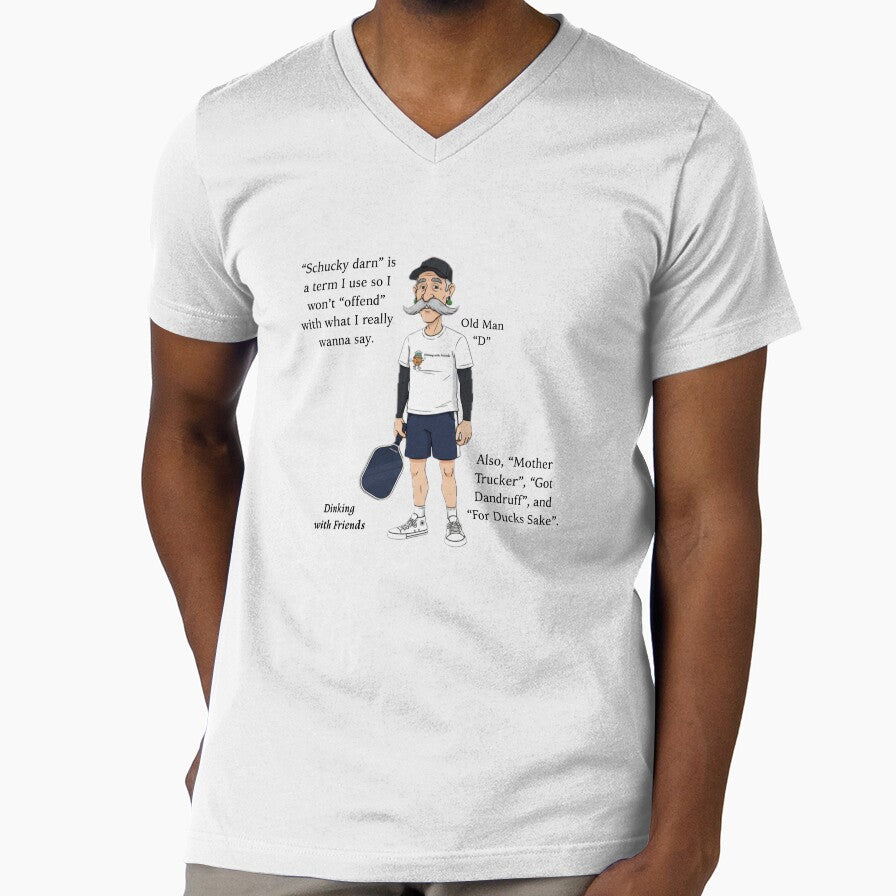 How not to offend on the court.  Old Man "D" by Picklenut1969